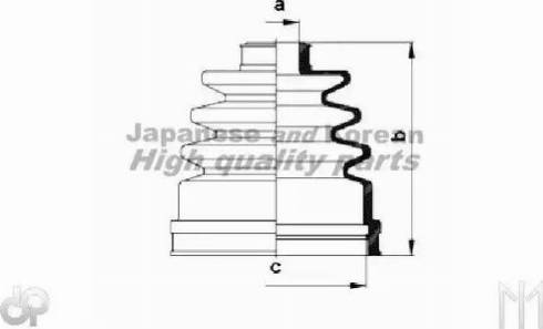 Ashuki N039-01 - Bellow, drive shaft autospares.lv