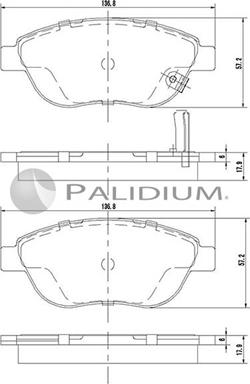 Ashuki P1-1489 - Brake Pad Set, disc brake autospares.lv