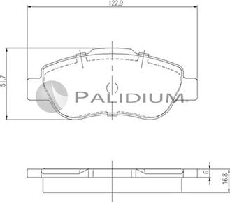 Ashuki P1-1486 - Brake Pad Set, disc brake autospares.lv