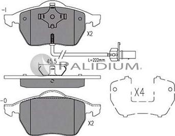 Ashuki P1-1481 - Brake Pad Set, disc brake autospares.lv