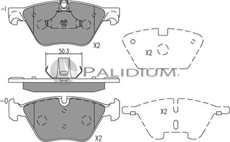 Ashuki P1-1549 - Brake Pad Set, disc brake autospares.lv