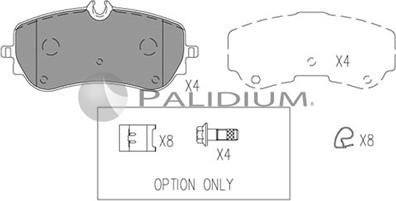 Ashuki P1-1540 - Brake Pad Set, disc brake autospares.lv