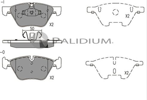 Ashuki P1-1548 - Brake Pad Set, disc brake autospares.lv
