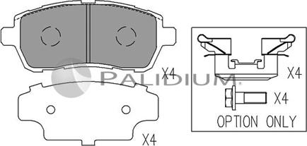 Ashuki P1-1560 - Brake Pad Set, disc brake autospares.lv