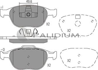 Ashuki P1-1519 - Brake Pad Set, disc brake autospares.lv