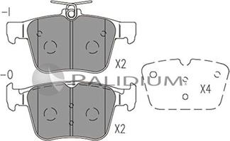 Ashuki P1-1516 - Brake Pad Set, disc brake autospares.lv