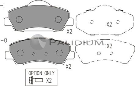 Ashuki P1-1533 - Brake Pad Set, disc brake autospares.lv