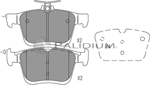 QUARO QP9775 - Brake Pad Set, disc brake autospares.lv