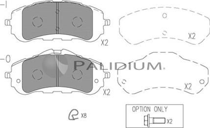 Ashuki P1-1529 - Brake Pad Set, disc brake autospares.lv