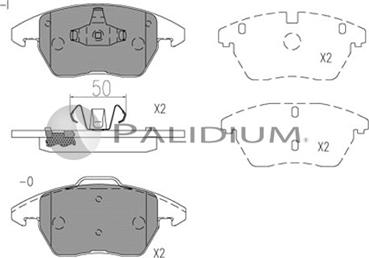 Ashuki P1-1528 - Brake Pad Set, disc brake autospares.lv