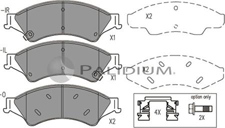 Ashuki P1-1573 - Brake Pad Set, disc brake autospares.lv