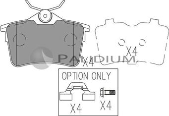 Ashuki P1-1094 - Brake Pad Set, disc brake autospares.lv