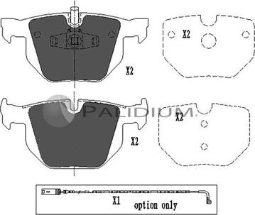 Ashuki P1-1069 - Brake Pad Set, disc brake autospares.lv