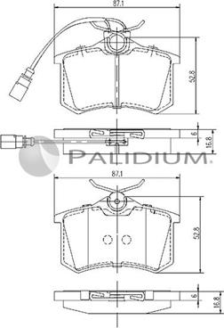 Ashuki P1-1063 - Brake Pad Set, disc brake autospares.lv