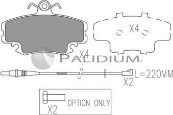 Ashuki P1-1003 - Brake Pad Set, disc brake autospares.lv