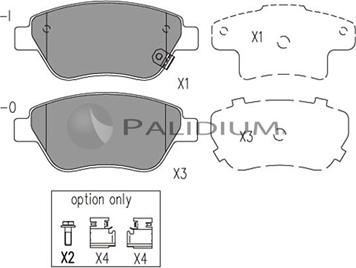 Ashuki P1-1019 - Brake Pad Set, disc brake autospares.lv