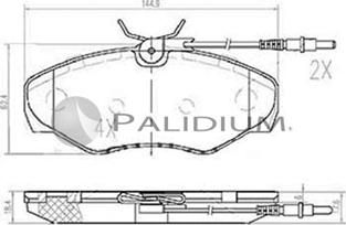 Ashuki P1-1018 - Brake Pad Set, disc brake autospares.lv