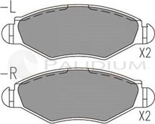 Ashuki P1-1013 - Brake Pad Set, disc brake autospares.lv