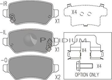 Ashuki P1-1012 - Brake Pad Set, disc brake autospares.lv