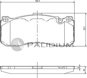 Ashuki P1-1089 - Brake Pad Set, disc brake autospares.lv