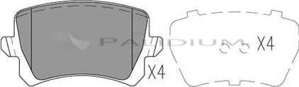 Ashuki P1-1087 - Brake Pad Set, disc brake autospares.lv