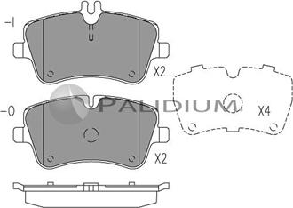 Ashuki P1-1039 - Brake Pad Set, disc brake autospares.lv