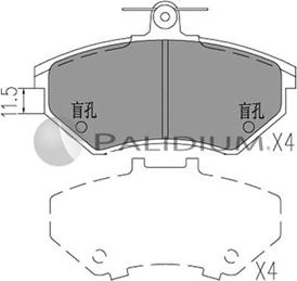 Ashuki P1-1035 - Brake Pad Set, disc brake autospares.lv