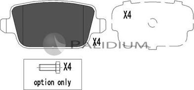 Ashuki P1-1030 - Brake Pad Set, disc brake autospares.lv