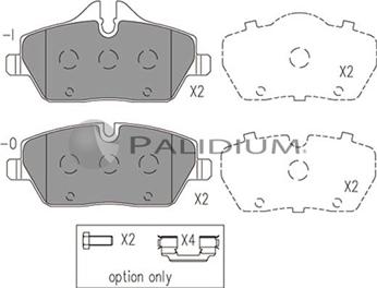 Ashuki P1-1031 - Brake Pad Set, disc brake autospares.lv