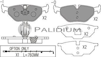 Ashuki P1-1037 - Brake Pad Set, disc brake autospares.lv