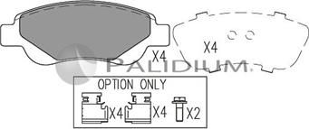 Ashuki P1-1024 - Brake Pad Set, disc brake autospares.lv