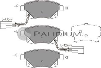 Ashuki P1-1074 - Brake Pad Set, disc brake autospares.lv