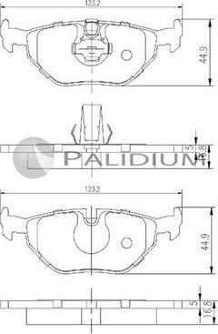 Ashuki P1-1076 - Brake Pad Set, disc brake autospares.lv