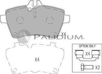 Ashuki P1-1070 - Brake Pad Set, disc brake autospares.lv