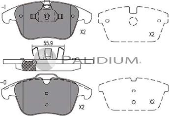 Ashuki P1-1071 - Brake Pad Set, disc brake autospares.lv