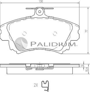 Ashuki P1-1078 - Brake Pad Set, disc brake autospares.lv