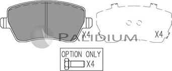 Ashuki P1-1072 - Brake Pad Set, disc brake autospares.lv