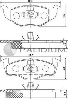 Ashuki P1-1077 - Brake Pad Set, disc brake autospares.lv