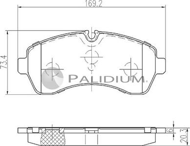 Ashuki P1-1146 - Brake Pad Set, disc brake autospares.lv