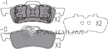 Ashuki P1-1140 - Brake Pad Set, disc brake autospares.lv