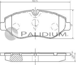 Ashuki P1-1152 - Brake Pad Set, disc brake autospares.lv