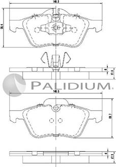 Ashuki P1-1164 - Brake Pad Set, disc brake autospares.lv