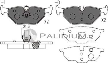 Ashuki P1-1109 - Brake Pad Set, disc brake autospares.lv