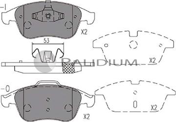 Ashuki P1-1139 - Brake Pad Set, disc brake autospares.lv