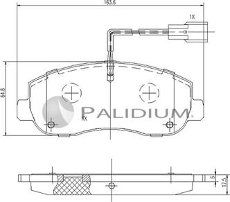 Ashuki P1-1131 - Brake Pad Set, disc brake autospares.lv