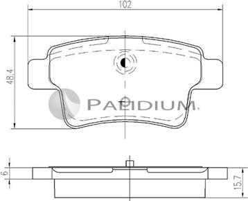 Ashuki P1-1179 - Brake Pad Set, disc brake autospares.lv