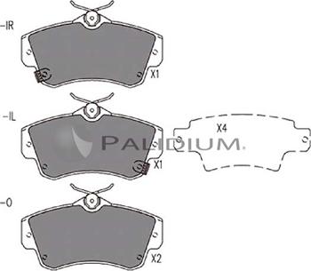 Ashuki P1-1315 - Brake Pad Set, disc brake autospares.lv