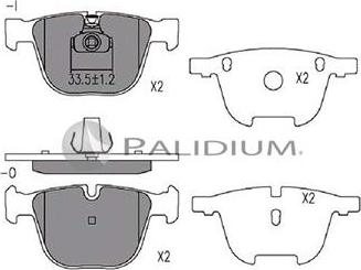 Ashuki P1-1243 - Brake Pad Set, disc brake autospares.lv