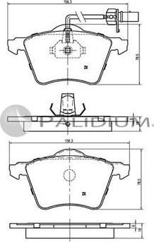 Ashuki P1-1210 - Brake Pad Set, disc brake autospares.lv