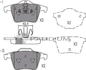 Ashuki P1-1228 - Brake Pad Set, disc brake autospares.lv